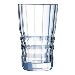 Cristal D'Arques Architecte Hiball Set - 4-Piece Highball Glasses for Cocktails & Drinks