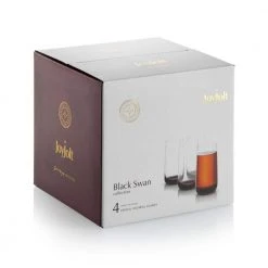 18.2 oz. Black Swan Highball Glasses (Set of 4) - Elegant Cocktail Glasses by JoyJolt -Drinkware Shop clear joyjolt highball glasses jb10316 1f 1000