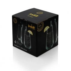 JoyJolt Infiniti 18 oz. Highball Glasses - Set of 4 | Elegant Cocktail Glasses for Any Beverage 8 JoyJolt Infiniti 18 oz. Highball Glasses - Set of 4 | Elegant Cocktail Glasses for Any Beverage -Drinkware Shop clear joyjolt highball glasses jin10151 1f 1000