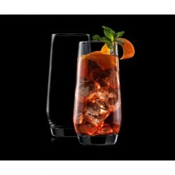 JoyJolt Gwen 18.5 oz. Clear Crystal Highball Drinking Glasses (Set of 8) - Elegant Cocktail Glasses for Every Occasion -Drinkware Shop clear joyjolt highball glasses mc20150 44 1000