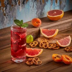 JoyJolt Faye 13 oz. Clear Crystal Highball Drinking Glass Set of 12 | Elegant Cocktail & Beverage Glasses -Drinkware Shop clear joyjolt highball glasses mc20151 fa 1000