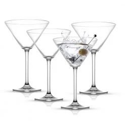 Olivia 9.2 oz. Clear Crystal Cocktail Martini Glass (Set of 4) – Premium Elegance by JoyJolt
