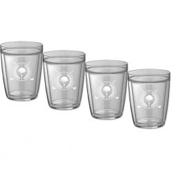 Kasualware Golf 14 oz. Doublewall Short Tumbler (Set of 4) - Premium Insulated Drinking Glasses
