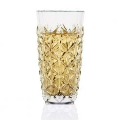 Lorren Home Trends Enigma Collection 12 oz. High Ball Glasses (Set of 6) - Durable & Stylish Cocktail Glasses -Drinkware Shop clear lorren home trends highball glasses 257540 4f 1000