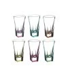 Lorren Home Trends 12 oz. Fusion Crystal Multicolor High Ball Glass - Elegant Cocktail Glassware