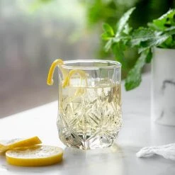 Luminarc Brighton 9 oz. OTR Glass (Set of 4) - Elegant Whiskey & Cocktail Glasses -Drinkware Shop clear luminarc whiskey glasses vo669 31 1000