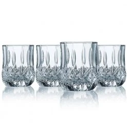 Luminarc Brighton 9 oz. OTR Glass (Set of 4) - Elegant Whiskey & Cocktail Glasses -Drinkware Shop clear luminarc whiskey glasses vo669 4f 1000