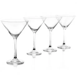 Elegant 4-Piece 10 oz. Martini Glass Set by MARTHA STEWART - Perfect for Cocktails & Parties -Drinkware Shop clear martini glasses 985118497m 4f 1000