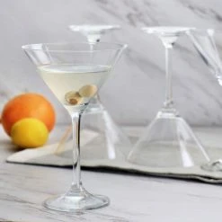 Elegant 4-Piece 10 oz. Martini Glass Set by MARTHA STEWART - Perfect for Cocktails & Parties -Drinkware Shop clear martini glasses 985118497m fa 1000