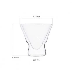 MasterPRO 7.7 oz. Martini Glasses - Elegant Set of 2 for Cocktails & More -Drinkware Shop clear martini glasses mpus60301 1f 1000