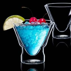 MasterPRO 7.7 oz. Martini Glasses - Elegant Set of 2 for Cocktails & More -Drinkware Shop clear martini glasses mpus60301 76 1000