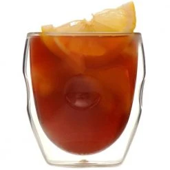 Ozeri Moderna Artisan Series 8 oz. Double Wall Beverage Glasses, Set of 4 - Elegant & Durable Drinking Glasses for Coffee, Tea, and Cocktails -Drinkware Shop clear ozeri drinking glasses sets dw080a c3 1000