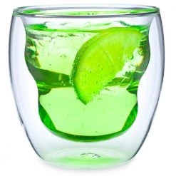 Ozeri Curva Artisan Series 8 oz. Double Wall Beverage Glasses and Tumblers, Set of 4 -Drinkware Shop clear ozeri drinking glasses sets dw080as 1f 1000