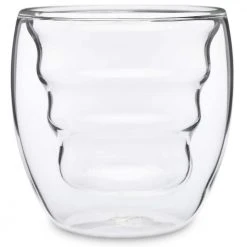 Ozeri Curva Artisan Series 8 oz. Double Wall Beverage Glasses and Tumblers, Set of 4 -Drinkware Shop clear ozeri drinking glasses sets dw080as 66 1000