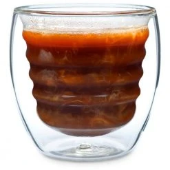 Ozeri Curva Artisan Series 8 oz. Double Wall Beverage Glasses and Tumblers, Set of 4 -Drinkware Shop clear ozeri drinking glasses sets dw080as fa 1000