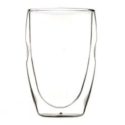 Ozeri Moderna Artisan Series Double Wall 12 oz. Beverage Glasses, Set of 8 - Elegant & Durable Drinking Glasses