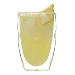 Ozeri Moderna Artisan Series Double Wall 12 oz. Beverage Glasses, Set of 8 - Elegant & Durable Drinking Glasses -Drinkware Shop clear ozeri drinking glasses sets dw12a 8 fa 1000