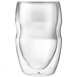 Ozeri Serafino Double Wall 12 oz. Insulated Coffee & Beverage Glasses, Set of 2 - Leak-Proof, Shatterproof, BPA-Free -Drinkware Shop clear ozeri drinking glasses sets dw12s 44 1000
