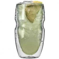 Ozeri Serafino Double Wall 16 oz. Insulated Iced Tea and Coffee Glasses (Set of 2) - BPA-Free, Thermal, Shatterproof -Drinkware Shop clear ozeri drinking glasses sets dw16s 2 44 1000