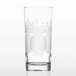 Rolf Glass Pineapple 15 oz. Clear Highball Glasses - Set of 4 | Perfect for Cocktails & Drinks 6 Rolf Glass Pineapple 15 oz. Clear Highball Glasses - Set of 4 | Perfect for Cocktails & Drinks -Drinkware Shop clear rolf glass highball glasses 205014 s4 c3 1000