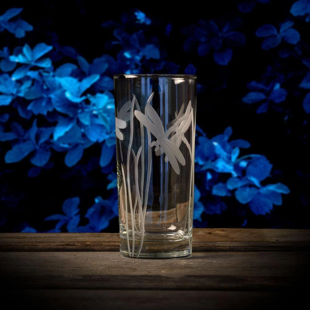 Rolf Glass Dragonfly 15 oz. Clear Highball Glass Set of 4 - Premium Cocktail Glasses 5 Rolf Glass Dragonfly 15 oz. Clear Highball Glass Set of 4 - Premium Cocktail Glasses - Image 5