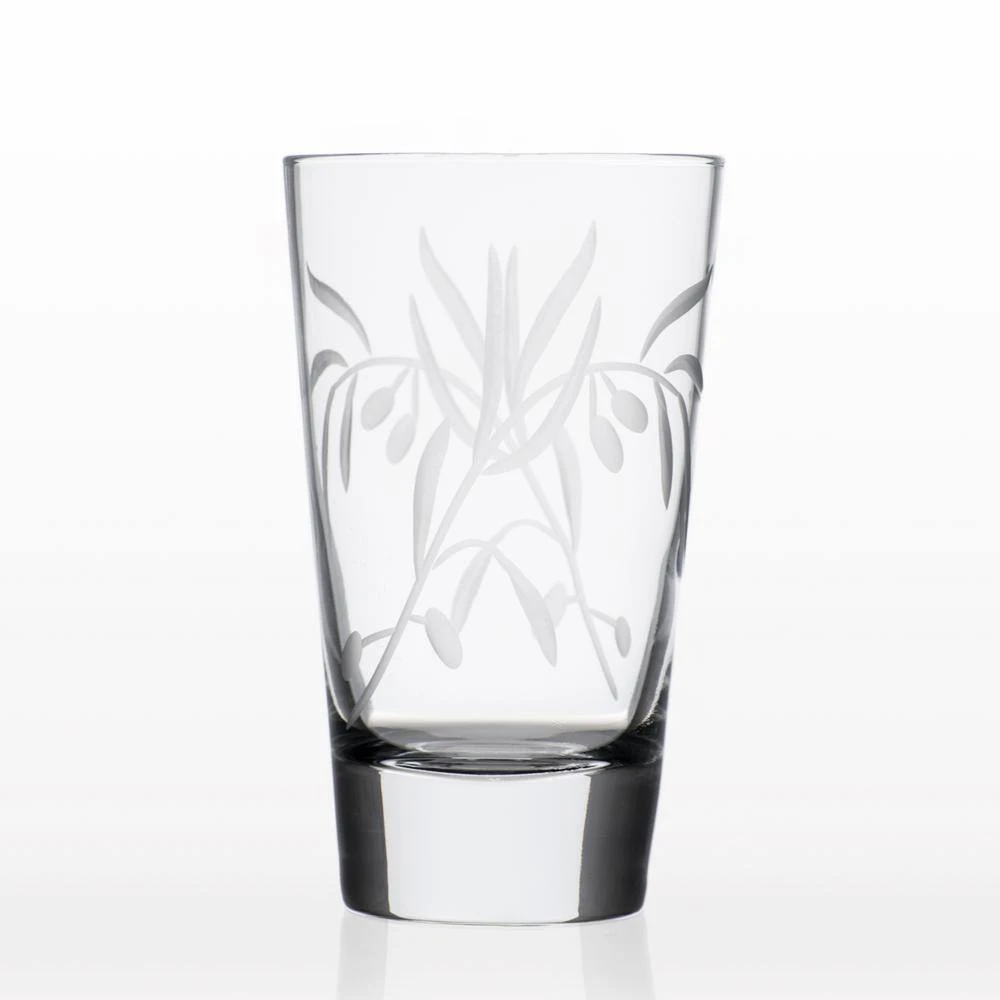 Rolf Glass Olive Branch Clear 15.5 oz. Highball Glasses (Set of 4) | Elegant Cocktail Glasses 4 Rolf Glass Olive Branch Clear 15.5 oz. Highball Glasses (Set of 4) | Elegant Cocktail Glasses - Image 4