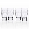 Rolf Glass Olive Branch Clear 15.5 oz. Highball Glasses (Set of 4) | Elegant Cocktail Glasses