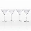 Rolf Glass Olive Branch Clear 10 oz. Martini Glass (Set of 4) - Elegant Cocktail Glasses