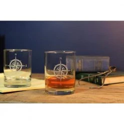 Compass Rose 13 fl. oz. Double Old Fashioned Glasses (Set of 4) - Premium Whiskey and Cocktail Glasses by Rolf Glass 7 Compass Rose 13 fl. oz. Double Old Fashioned Glasses (Set of 4) - Premium Whiskey and Cocktail Glasses by Rolf Glass -Drinkware Shop clear rolf glass whiskey glasses 223001 s 4 31 1000