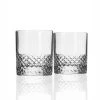 Rolf Glass Diamond 11 oz. On the Rocks Glass Set of 2 - Premium Whiskey & Cocktail Glasses