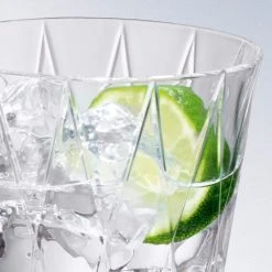 Villeroy & Boch Dressed Up 4-Piece Glass Tumbler Set - Assorted Designs for Stylish Drinking -Drinkware Shop clear villeroy boch drinking glasses sets 1136208152 4f 1000