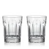 Waterford Winter Wonders Winter Rose 12.85 oz. Double Old Fashioned Glasses, Set of 2 - Clear Crystal Whiskey Glasses