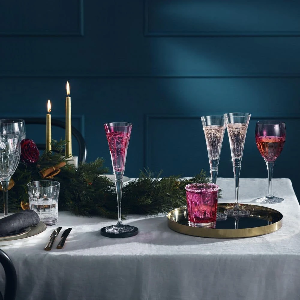 Waterford Winter Wonders Winter Rose 12.85 oz. Double Old Fashioned Glasses, Set of 2 - Clear Crystal Whiskey Glasses 2 Waterford Winter Wonders Winter Rose 12.85 oz. Double Old Fashioned Glasses, Set of 2 - Clear Crystal Whiskey Glasses - Image 2