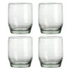 8.2 oz. Clear Glass Spanish Double Old Fashion Set - 4-Piece Unbranded