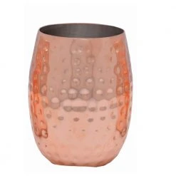 16 oz. Double Wall Hammered Copper Tumbler (4-Pack) - Insulated, Durable, & Stylish