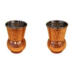 Hammered Copper Whiskey Tumblers (Set of 2) - Elegant Bourbon Glasses by Epicureanist -Drinkware Shop copper epicureanist whiskey glasses ep tmbl01 4f 1000