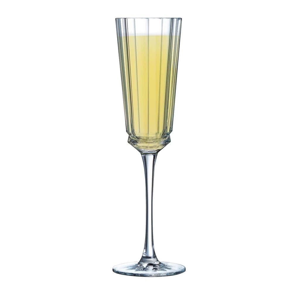 Cristal D'Arques Macassar 5.75 oz. Champagne Flute Set of 4 | Elegant Wine Glasses for Celebrations 4 Cristal D'Arques Macassar 5.75 oz. Champagne Flute Set of 4 | Elegant Wine Glasses for Celebrations - Image 4
