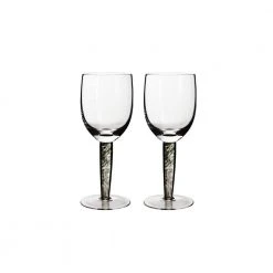 Denby Jet 13.52 oz. Red Wine Glasses (Set of 2) - Elegant & Durable Crystal Wine Glasses for Red Wine Enthusiasts