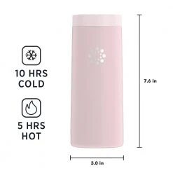 LIFEFACTORY 16 oz. Insulated Desert Rose Stainless Steel Tumbler - Keep Hot & Cold Drinks Perfectly Temperatured -Drinkware Shop desert rose drinking glasses sets ls324mdr4 44 1000