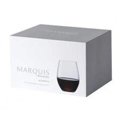 Marquis By Waterford Moments 18.6 oz. Clear Wine Stemless Glasses (Set of 4) - Elegant Drinking Glasses for Wine, Cocktails & More 6 Marquis By Waterford Moments 18.6 oz. Clear Wine Stemless Glasses (Set of 4) - Elegant Drinking Glasses for Wine, Cocktails & More -Drinkware Shop drinking glasses sets 40033798 4f 1000