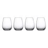 Marquis By Waterford Moments 18.6 oz. Clear Wine Stemless Glasses (Set of 4) - Elegant Drinking Glasses for Wine, Cocktails & More