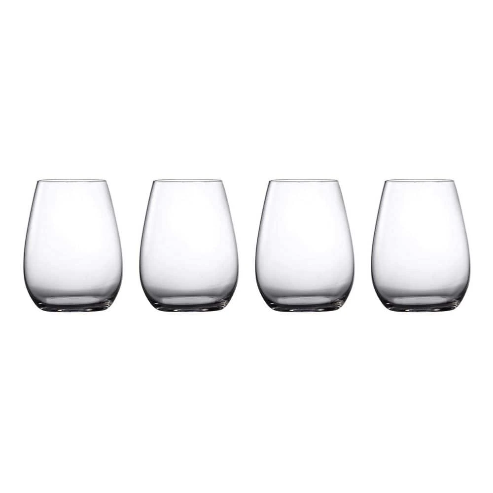 Marquis By Waterford Moments 18.6 oz. Clear Wine Stemless Glasses (Set of 4) - Elegant Drinking Glasses for Wine, Cocktails & More 1 Marquis By Waterford Moments 18.6 oz. Clear Wine Stemless Glasses (Set of 4) - Elegant Drinking Glasses for Wine, Cocktails & More