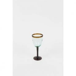 18 oz. Clear Hand Blown Recycled Glass Water Goblet Set of 6 - Eco-Friendly Drinking Glasses -Drinkware Shop drinking glasses sets crl1234 4f 1000