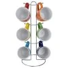 6 Piece Polka Dot Mug Set with Stand - Stylish Coffee Cups for Home or Office