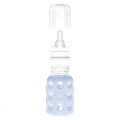 9 oz. Multicolored Glass Baby Bottle Starter Set (Set of 4) by Lifefactory - BPA-Free, Durable & Eco-Friendly -Drinkware Shop drinking glasses sets lf120406c4 4f 1000