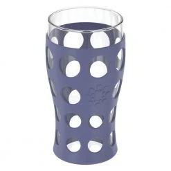 LIFEFACTORY 20 oz. Beverage Glasses with Protective Silicone Sleeves (Set of 4) - Durable & Stylish Drinking Glasses 7 LIFEFACTORY 20 oz. Beverage Glasses with Protective Silicone Sleeves (Set of 4) - Durable & Stylish Drinking Glasses -Drinkware Shop drinking glasses sets lg721mc4 4f 1000