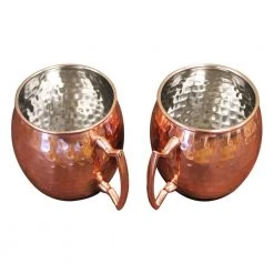 Epicureanist Mule Mugs (Set of 2) - Premium Moscow Mule Copper Cups for Cocktails -Drinkware Shop epicureanist moscow mule mugs ep mmule01 1f 1000