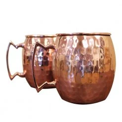 Epicureanist Mule Mugs (Set of 2) - Premium Moscow Mule Copper Cups for Cocktails