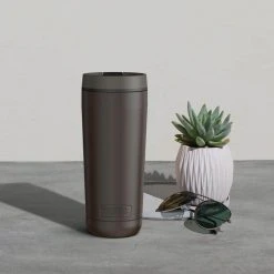 Thermos Guardian 18 oz. Vacuum-Insulated Stainless Steel Tumbler - Espresso Black 13 Thermos Guardian 18 oz. Vacuum-Insulated Stainless Steel Tumbler - Espresso Black -Drinkware Shop espresso black thermos drinking glasses sets ts1319bk4 31 1000