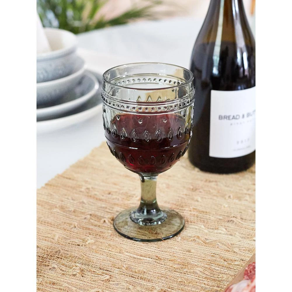 Fez 4-Piece 12oz. Grey Wine Glass Set by Euro Ceramica - Premium Red Wine Glasses for Elegant Dining 3 Fez 4-Piece 12oz. Grey Wine Glass Set by Euro Ceramica - Premium Red Wine Glasses for Elegant Dining - Image 3